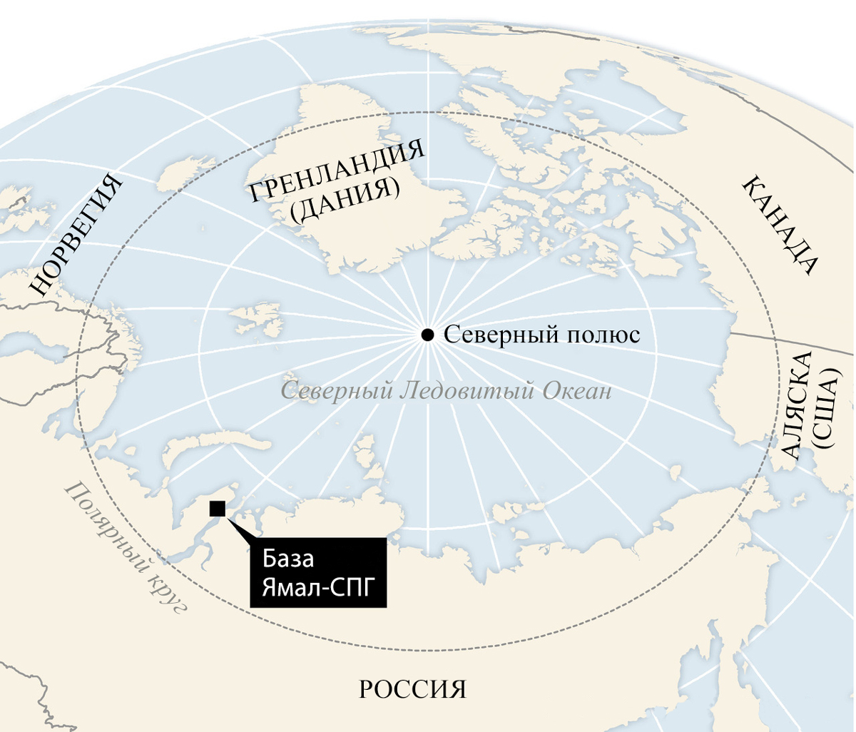 Северный полюс Арктика на карте